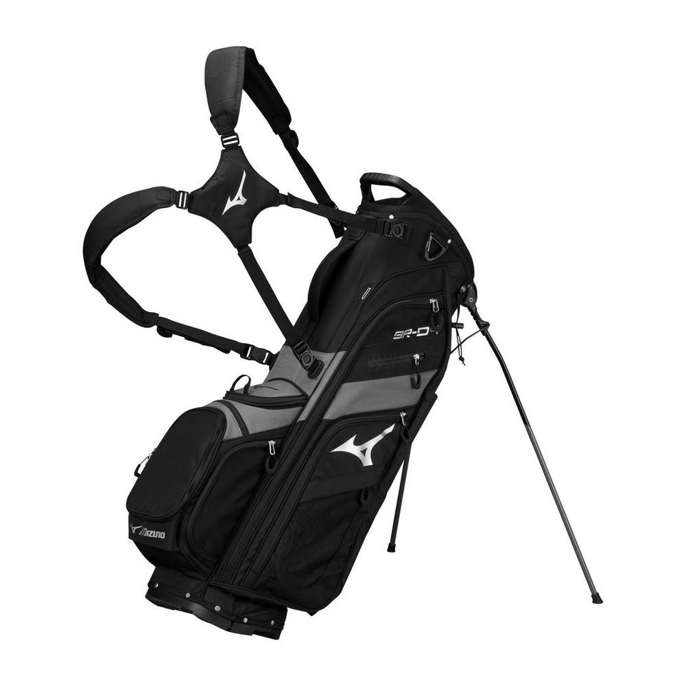 Mizuno BR-D4 14-Way Stand Férfi Táská Fekete/Szürke YJX485963